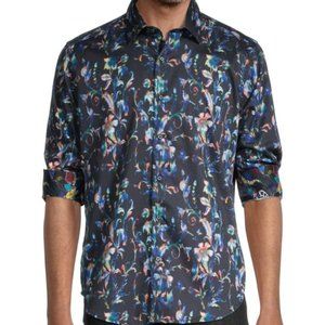 Fab ROBERT GRAHAM Closterman Long-Sleeve Button-Down Shirt - M